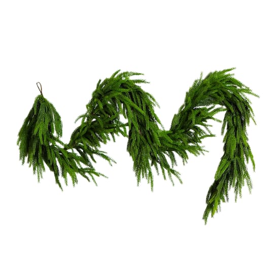 10ft. Artificial Real Touch Norfolk Island Pine Garland with Natural Look